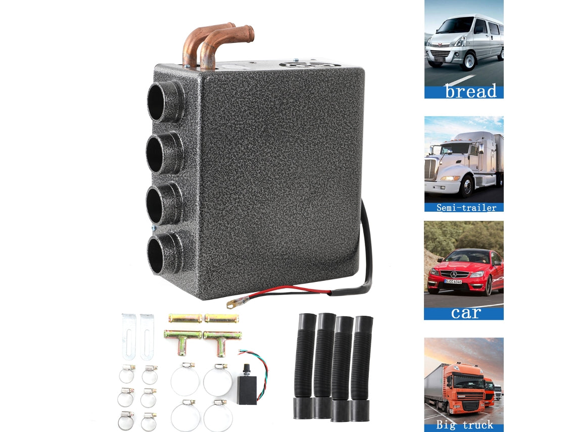 Aquecedor De Carro, 12v, 80w, Nãºcleo De Aquecimento De Cobre, Eficiente Em Energia, Baixo Ruãdo Oem