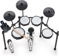 Alesis Nitro Max Kit - Compact Electronic Drum Kit with Silent Mesh Patches, 10" Dual Zone Box, Bluetooth, +440 BFD Sounds, Drumeo, USB MIDI, Bass Drum Pedal