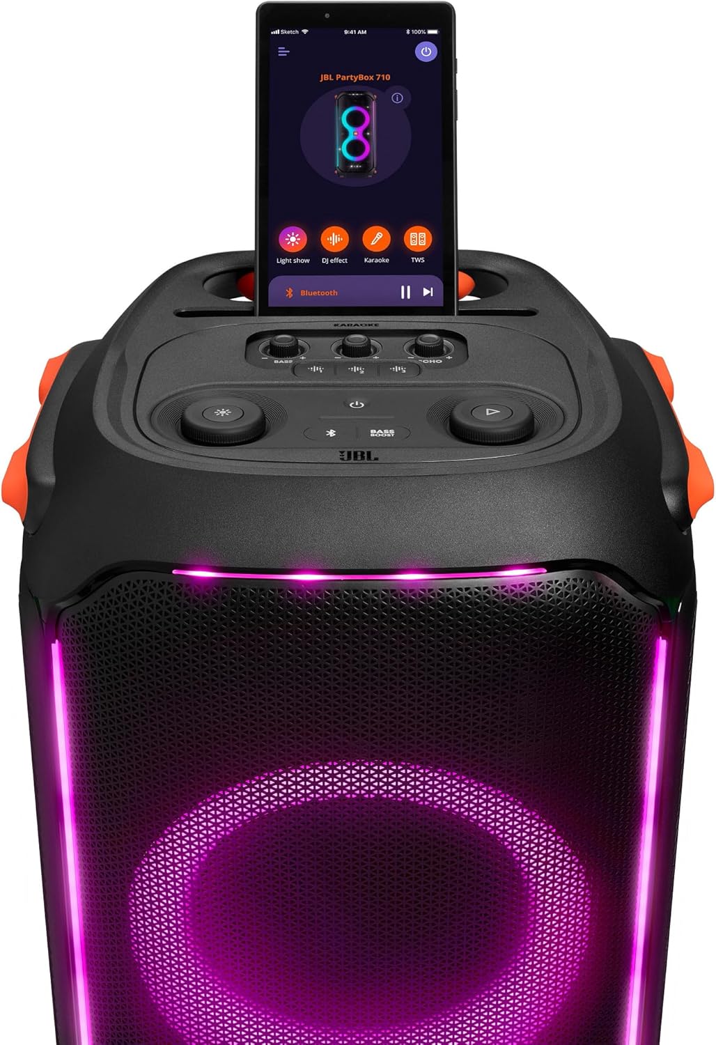 Jbl Partybox 110 JBLPARTYBOX110EU Głośnik Bluetooth, Czarny, ‎24 x 69 x 2,5 cm