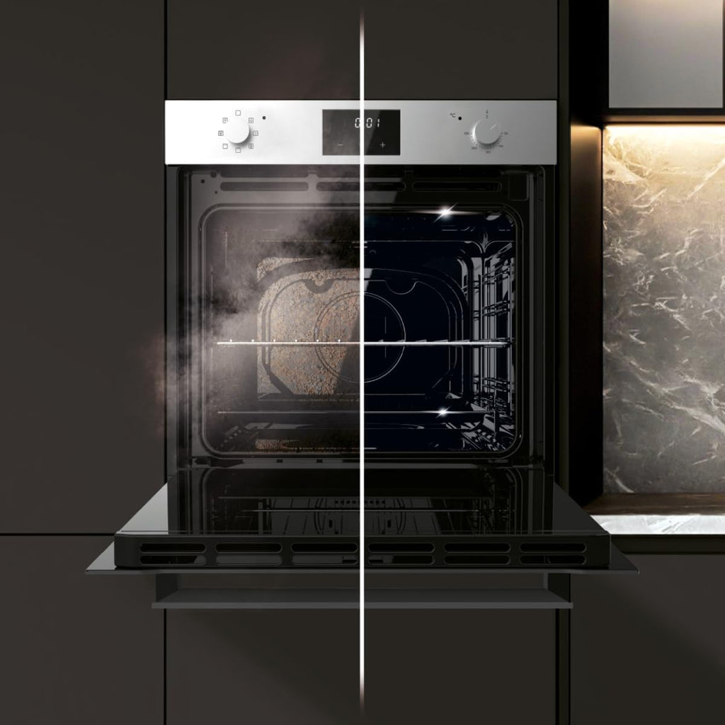 Cecotec Horno Integrable Multifunción 70L Bolero Hexa M226001 Line A. 2800W, 7 Funciones, Display, Steam Base XXL, Steam Assist, Steam EasyClean, Cooling Fan, Modo Eco, Modo Convección, Modo Grill