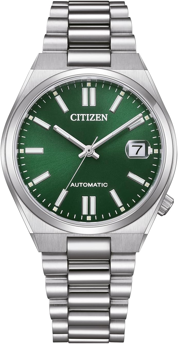 Citizen Reloj automático para Mujer con Correa de eslabones de Acero Inoxidable, 37 mm, Cristal de Zafiro, Fecha, Azul Hielo, NJ0200 en Diferentes Variantes