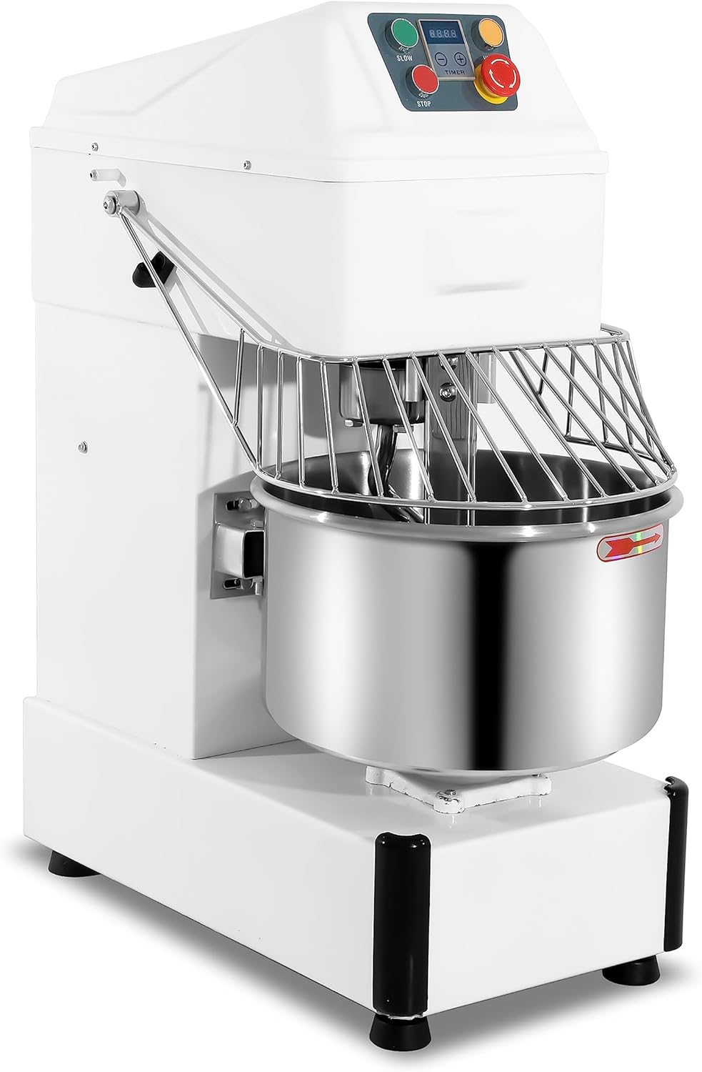 MBH - Amasadora industrial de 20 litros para panadería, pastelería y hostelería. Batidora amasadora espiral profesional para hacer masa de pan y pizza.