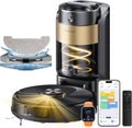 Proscenic Q20 Plus Robot Aspirador y Fregasuelos 10000 Pa/200Mins, con 4L Base Autovaciado sin Bolsa, Navegación y Cartografía por Láser por App/Voz/Control, para Suelos, Alfombras y pelos de Mascotas