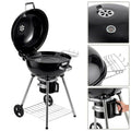 2026 Parrilla de Carbón Tipo Kettle Portátil de 22” para Barbacoa, Camping, Jardín y Cocina al Aire Libre