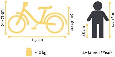 BIKESTAR Bicicleta Infantil para niños y niñas a Partir de 4 años | Bici de montaña 16 Pulgadas con Frenos | 16" Edición Mountainbike
