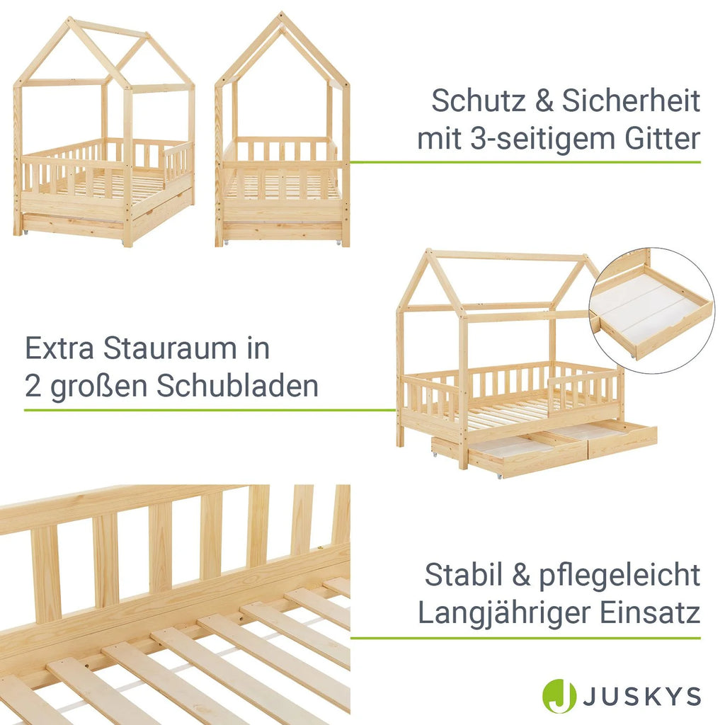 2026 Cama infantil Marli 90 x 200 cm con cajones de almacenamiento