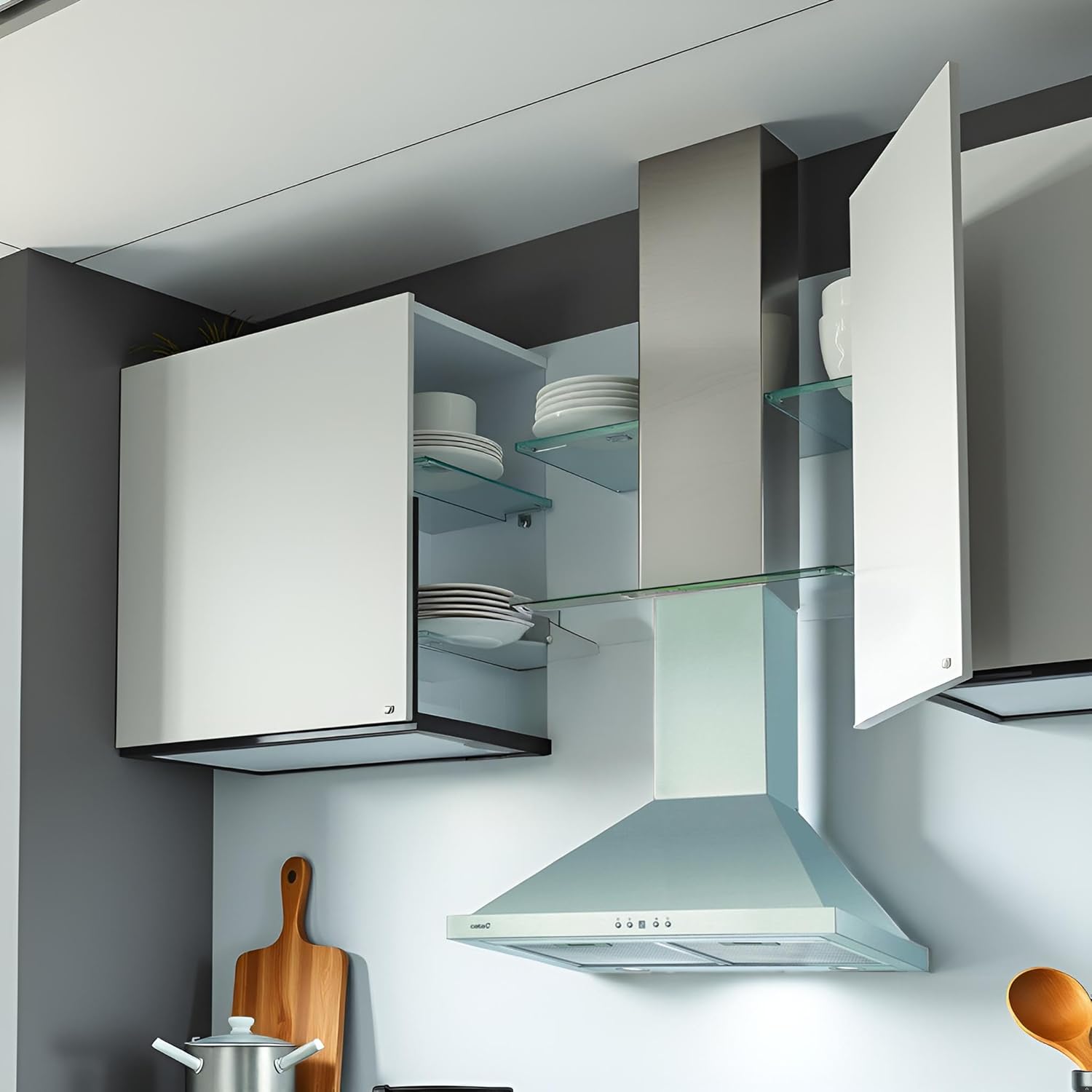 CATA Campana Extractora BETA PRO 7000 X Control Electrónico Temporizador 3 Niveles Extracción 1027 m3/h Nivel Sonoro 64 dB Motor A100 Consumo 380 W Iluminación Led Color Inox