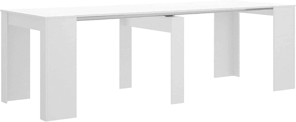 Mobelcenter - Mesa de Comedor Consola Extensible, Mesa para Salón recibidor o Cocina, Mesa Fuelle Extensible, Color Cemento (1127)