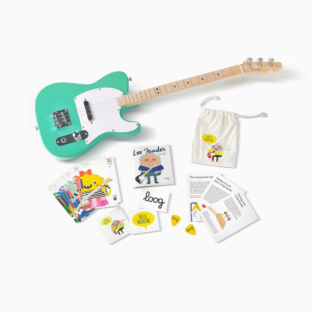 Fender x Loog Telecaster - Guitarra infantil de 3 cuerdas