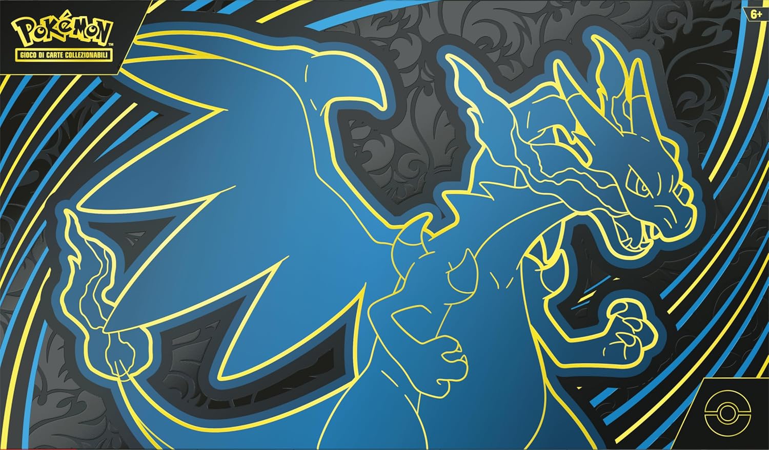 Pokémon: Colección Ultra Premium Mega Charizard X-ex del JCC Pokémon (Dos Cartas promocionales holográficas, 18 Sobres de expansión y Accesorios Premium)