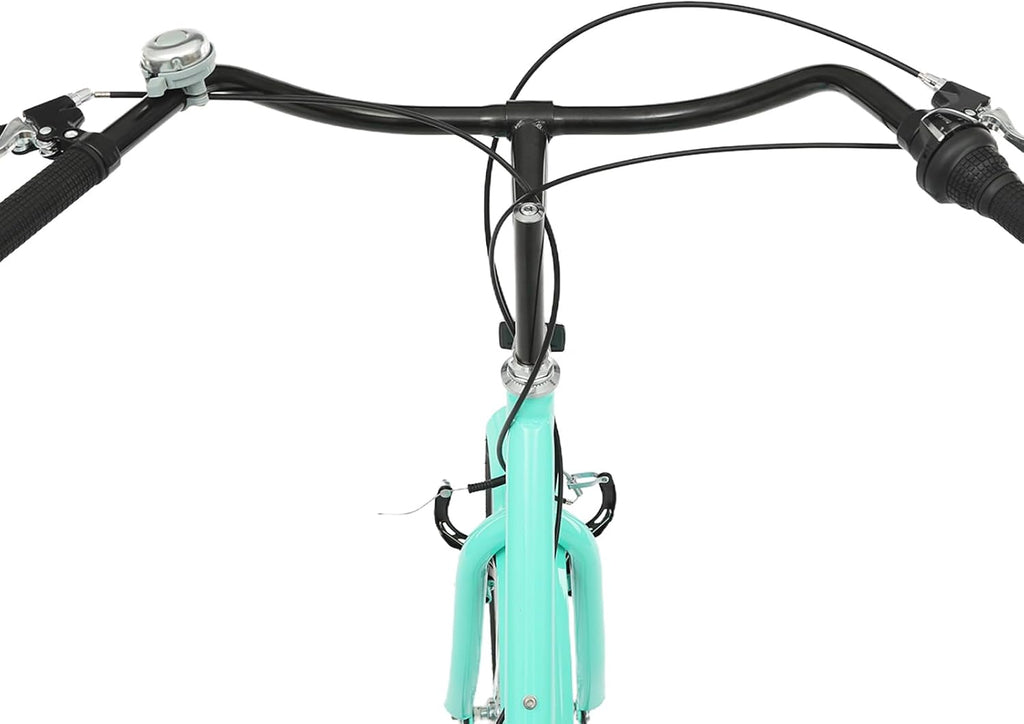 MccoMMon Triciclo de 24 pulgadas para adultos, 3 ruedas, triciclo de 7 velocidades, altura ajustable, bicicleta de carga para adultos, ancianos y mujeres