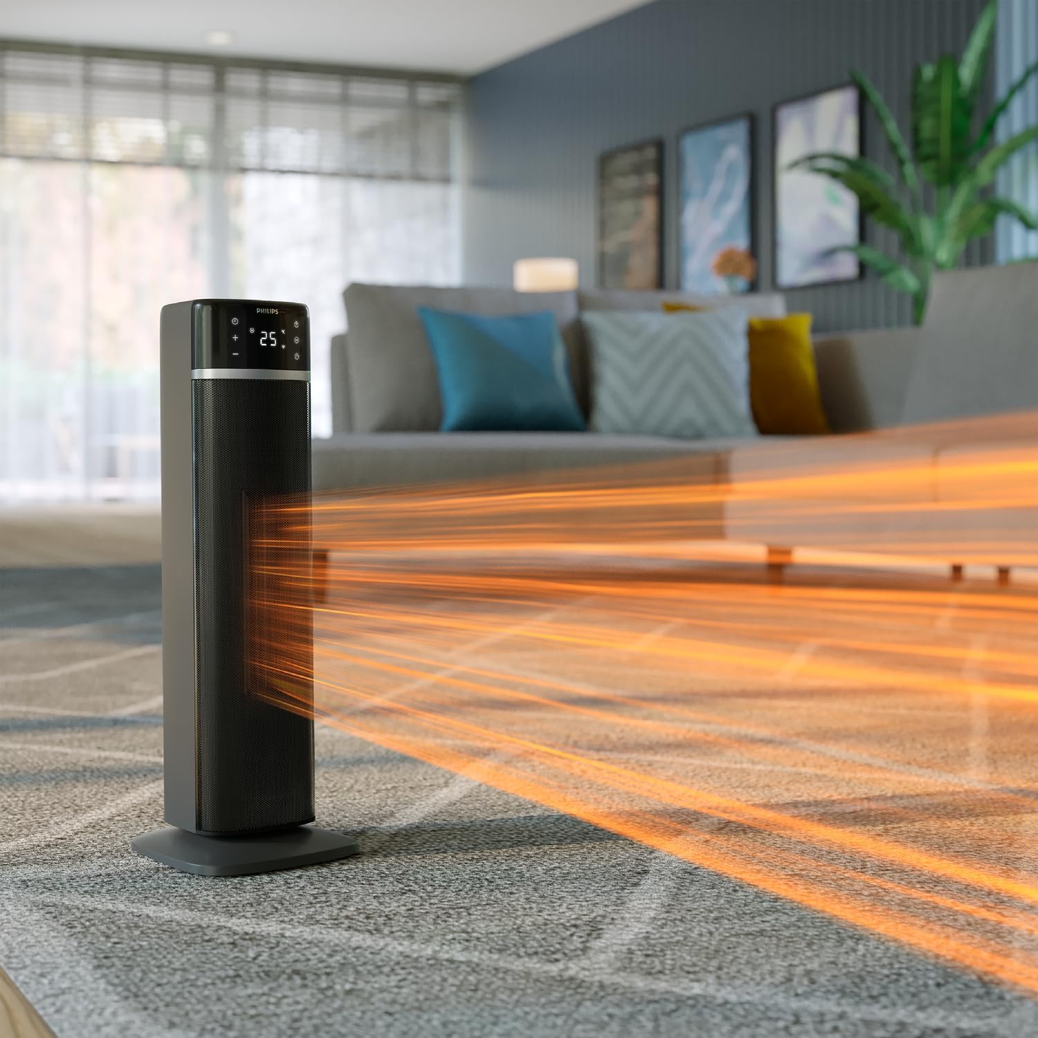 Philips 2-w-1 oczyszczacz i nawilżacz powietrza z serii 3000, 131 m², filtr NanoProtect HEPA i filtr z aktywnym węglem usuwa 99,97% wszystkich, niewidocznych cząstek, Kolor Biały (AC3737/10)