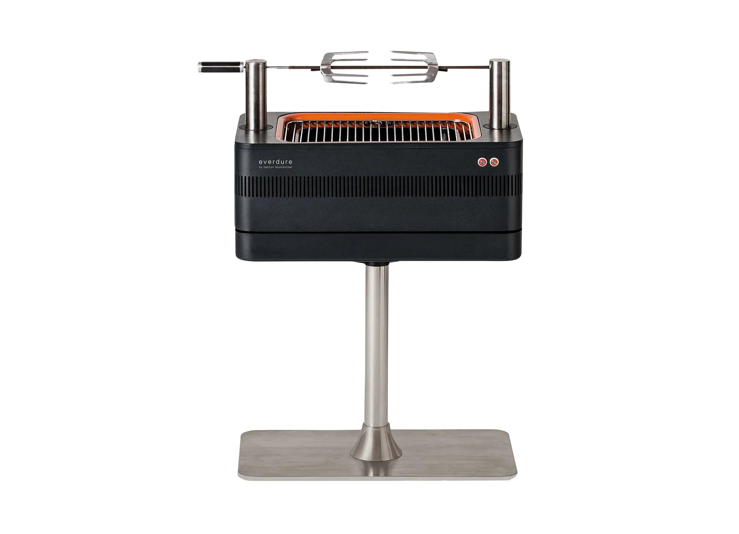 2026 Barbacoa de Carbón con Encendido Eléctrico – 1400W Fast Flame Ignition™ – Incluye Rosticero (15 kg) y Soporte de Pie