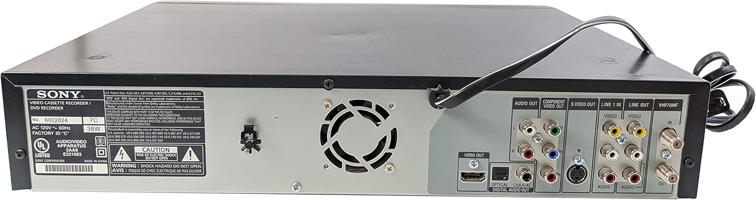 Combo de VHS a grabadora de DVD VCR con control remoto, HDMI