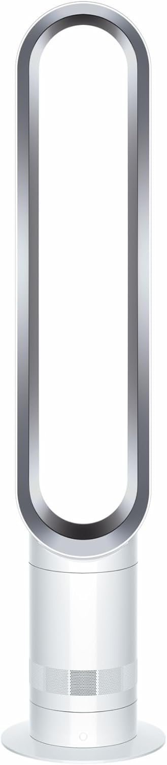 Cool™ Ventilador de torre (AM07) Air Multiplier™, ventilador sin aspas potente con tecnología Air Multiplier™ (Blanco/Plata)