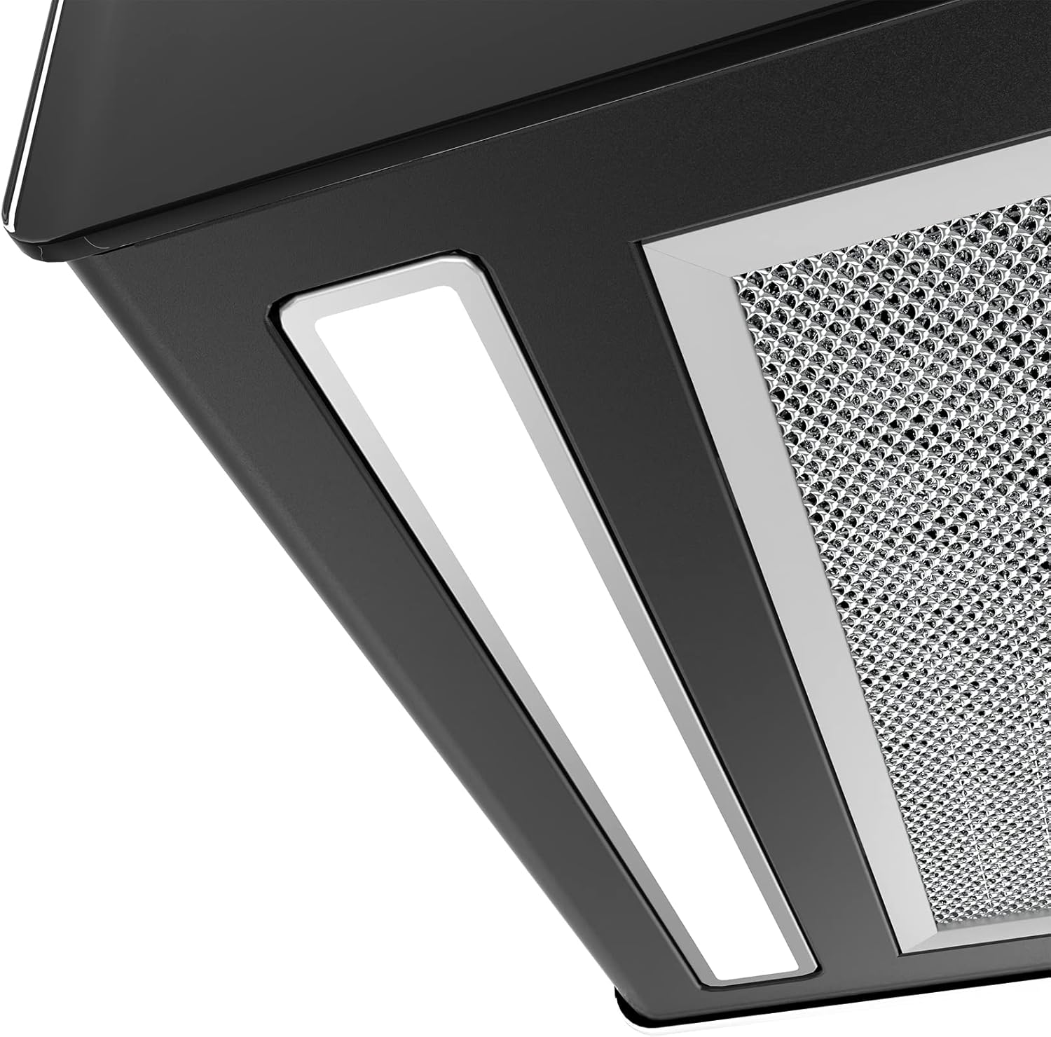 CIARRA CBCB4850 Campana Extractora en Isla sin Salida de Humos Clase A+++ 48cm 700m³/ h WiFi y Control Táctil Filtro de Carbón Incluido 4 Velocidades 2 Luces LED Negro