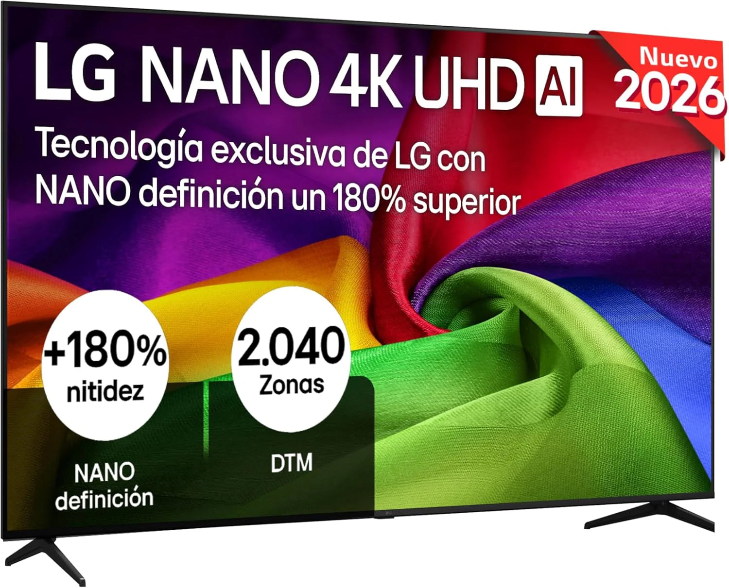 LG 65UA73006LA - TV 65", UHD 4K, WebOS 25, Ultimate IA, HDR10 Pro, Super Upscaling, Dolby Digital Plus, Google Assistant, Black