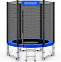 MONZANA® Trampolin Ø 183/244/305/366/427 cm Trampoline Garden Safety Net TÜV Süd GS Edge Protectors Ladder Set Complete