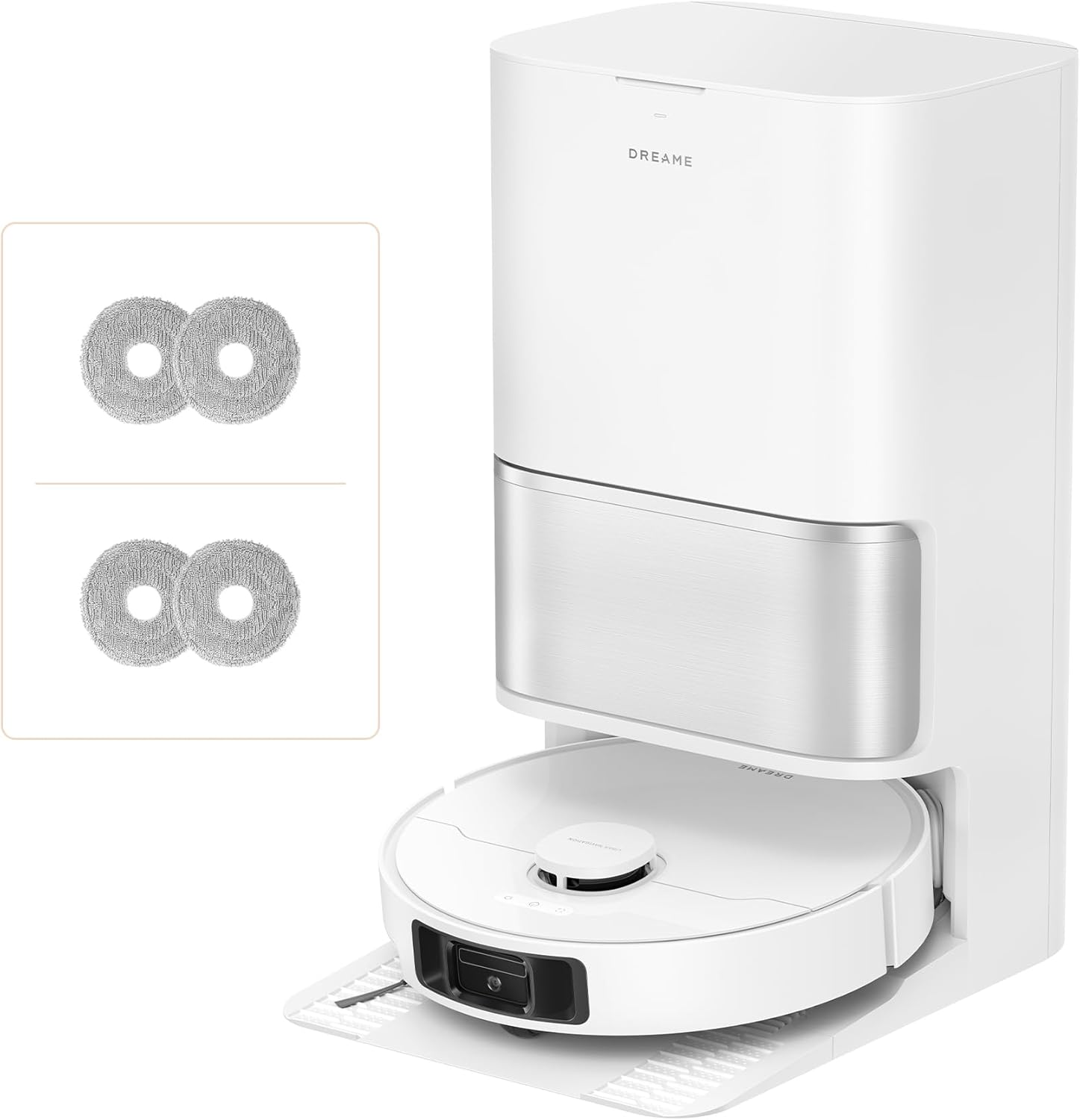 DREAME L10s Ultra Gen 3 Kit Robot Aspirador y Friegasuelos, Succión de 25.000Pa, Cepillo Lateral y Mopa Extensible, AceClean DryBoard y Autolimpieza Automática de Mopa, Secado con Aire Caliente