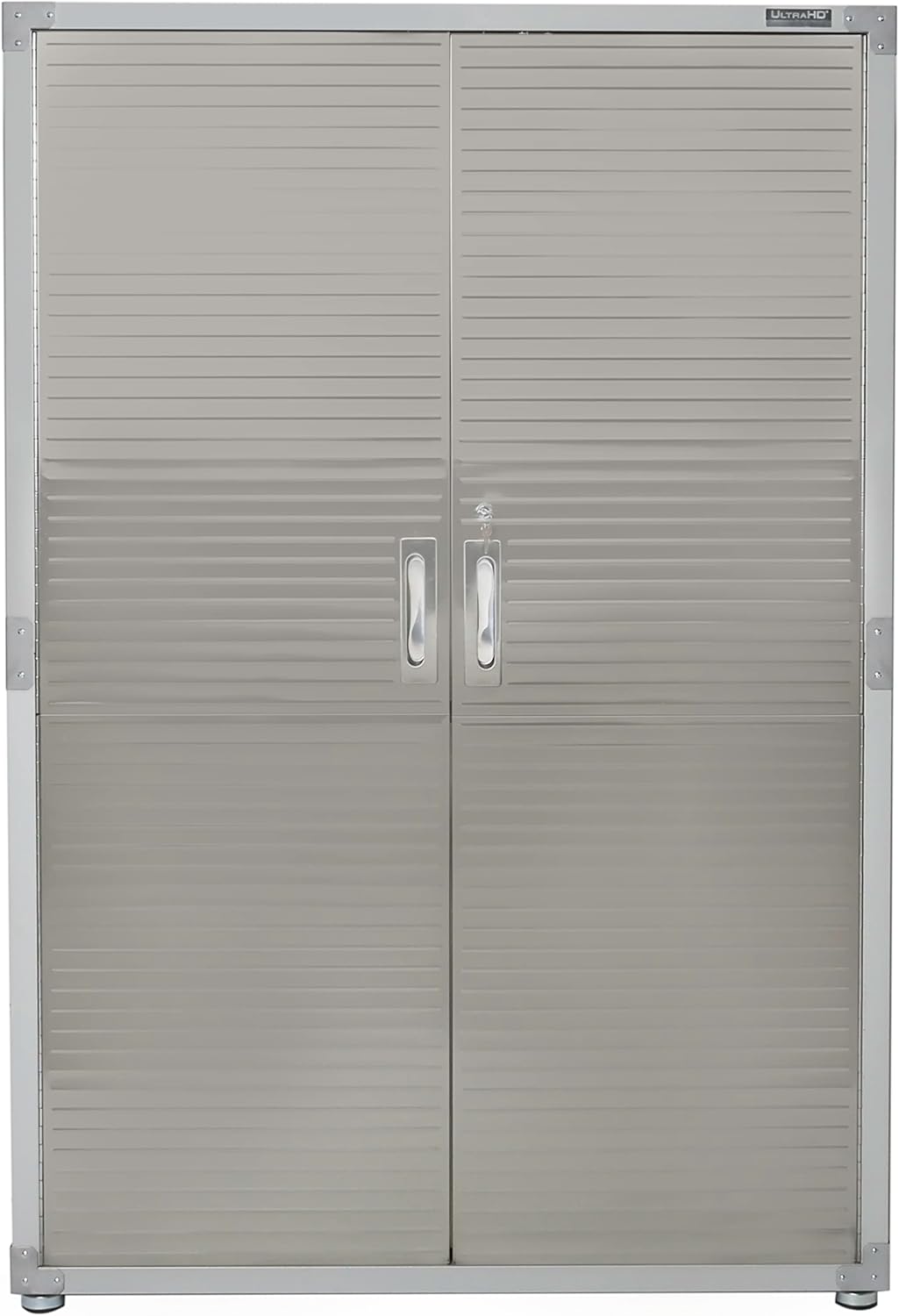Seville Classics UHD16238 Mega armario , 121,9 x 60,9 x 182,9 cm, soporte de metal con revestimiento en polvo, gris