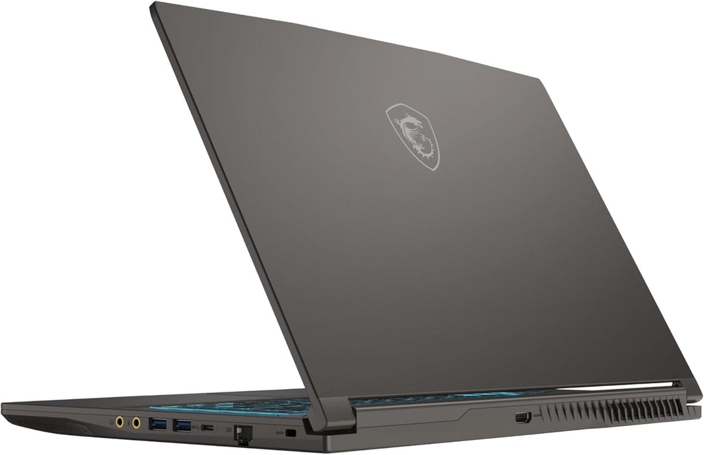 MSI Thin 15 B12UC-1842XES - Ordenador portátil de 15.6" Full HD (Intel Core i5-12450H, 16GB RAM, 512GB SSD, NVIDIA RTX 3050, Sin Sistema operativo) Color Gris - Teclado QWERTY español