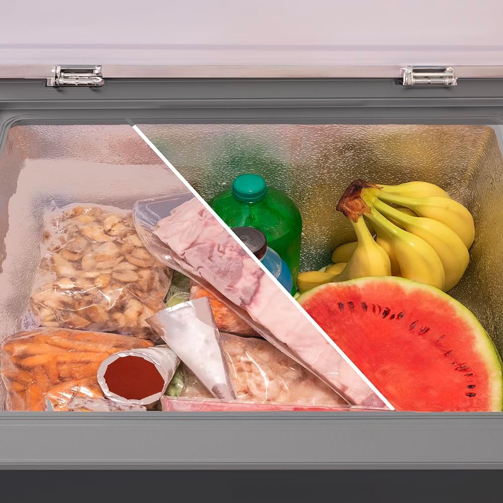 Cecotec Congelador Horizontal De 199 L Bolero Coolmarket Chest 199 Black E. Acabado En Negro, 83,5 cm De Alto, Compresor Inverter Plus Y Modo Fast Freezing