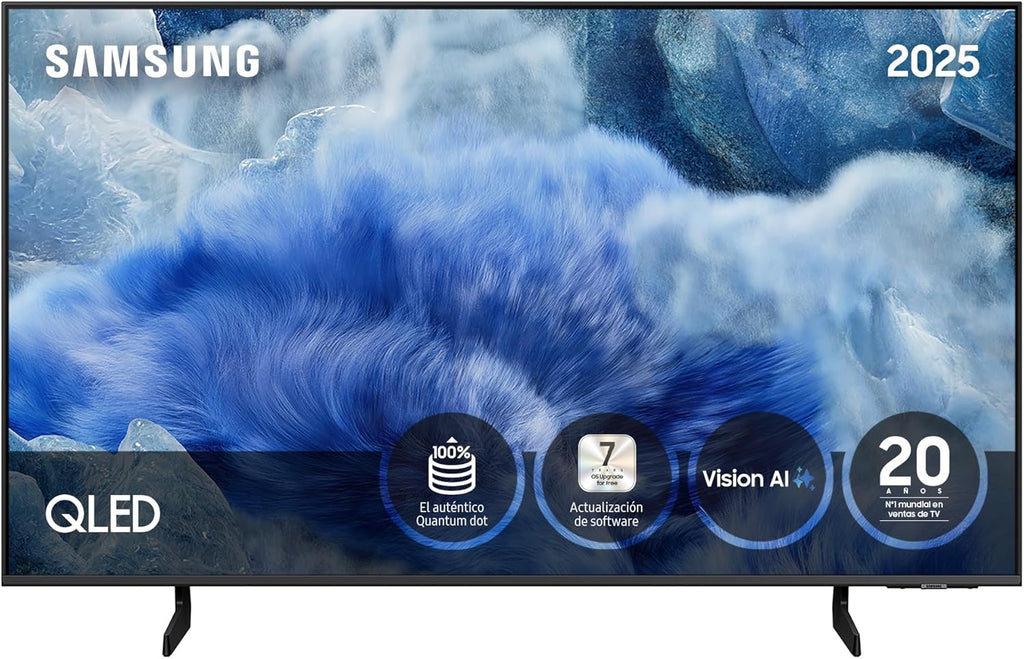 Samsung TV 55 Inch QLED QE1F 4K Smart TV with Vision AI, 100% Color Volume with Quantum Dot and more than 500 Channels TV Plus