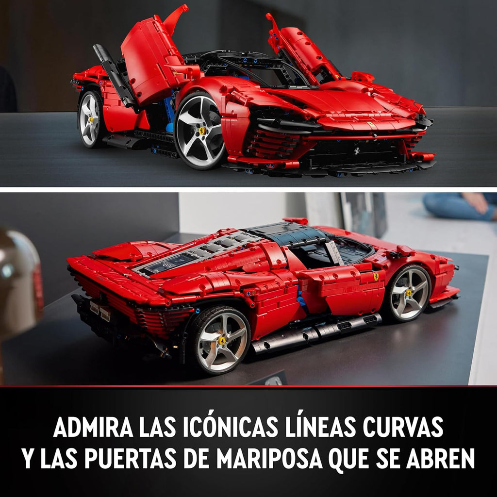 Technic Ferrari Daytona SP3, Maqueta de Súper Coche Rojo para Construir, Escala 1:8, Regalo Coleccionable para Hombres y Mujeres, Ultimate Car Concept 42143