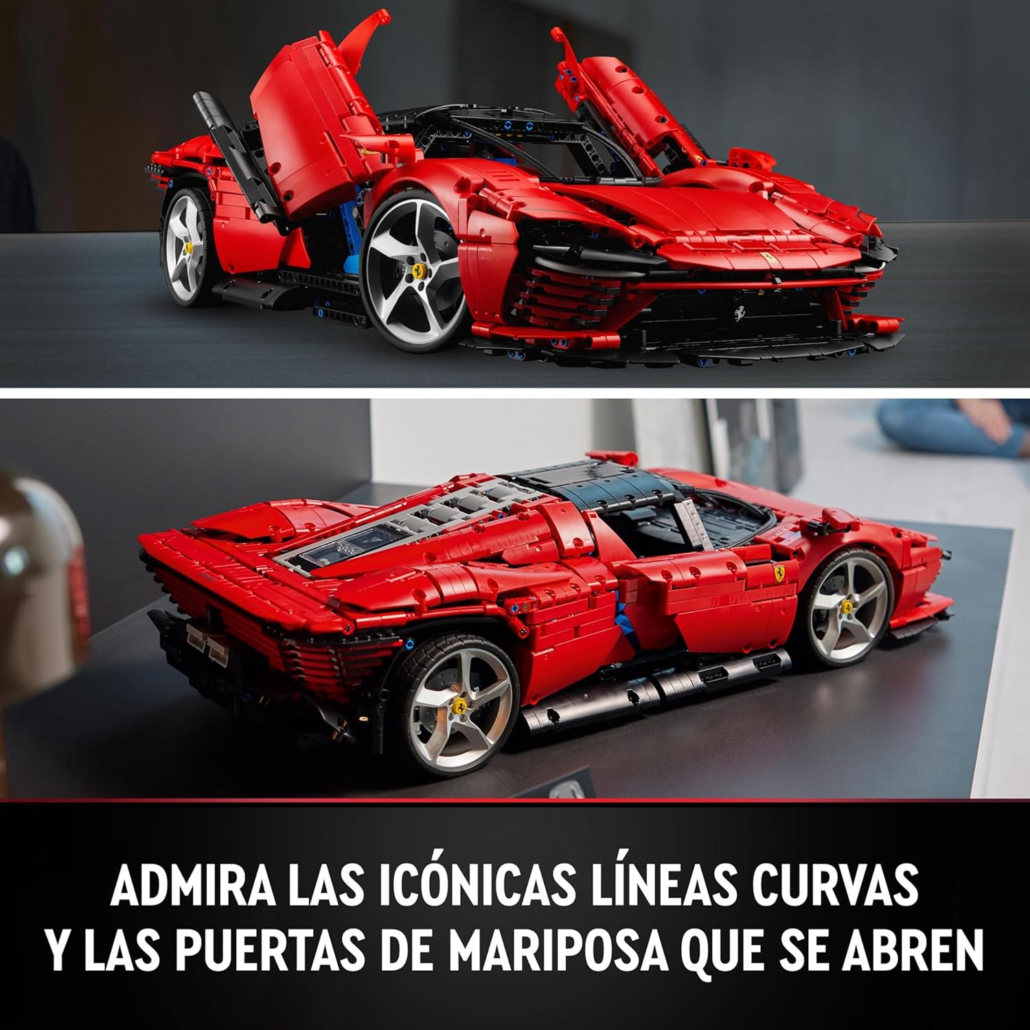 Technic Ferrari Daytona SP3, Maqueta de Súper Coche Rojo para Construir, Escala 1:8, Regalo Coleccionable para Hombres y Mujeres, Ultimate Car Concept 42143
