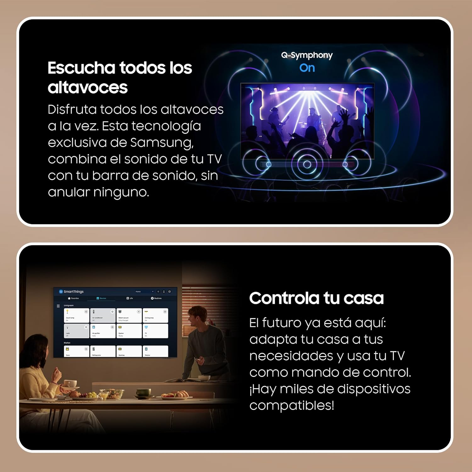 TV Crystal UHD 2024 50DU7105 Smart TV de 50" Crystal UHD con Colores Puros con PurColor, el Mejor Smart TV, Todos los Altavoces a la Vez con Q-Symphony y controla tu casa con SmartThings