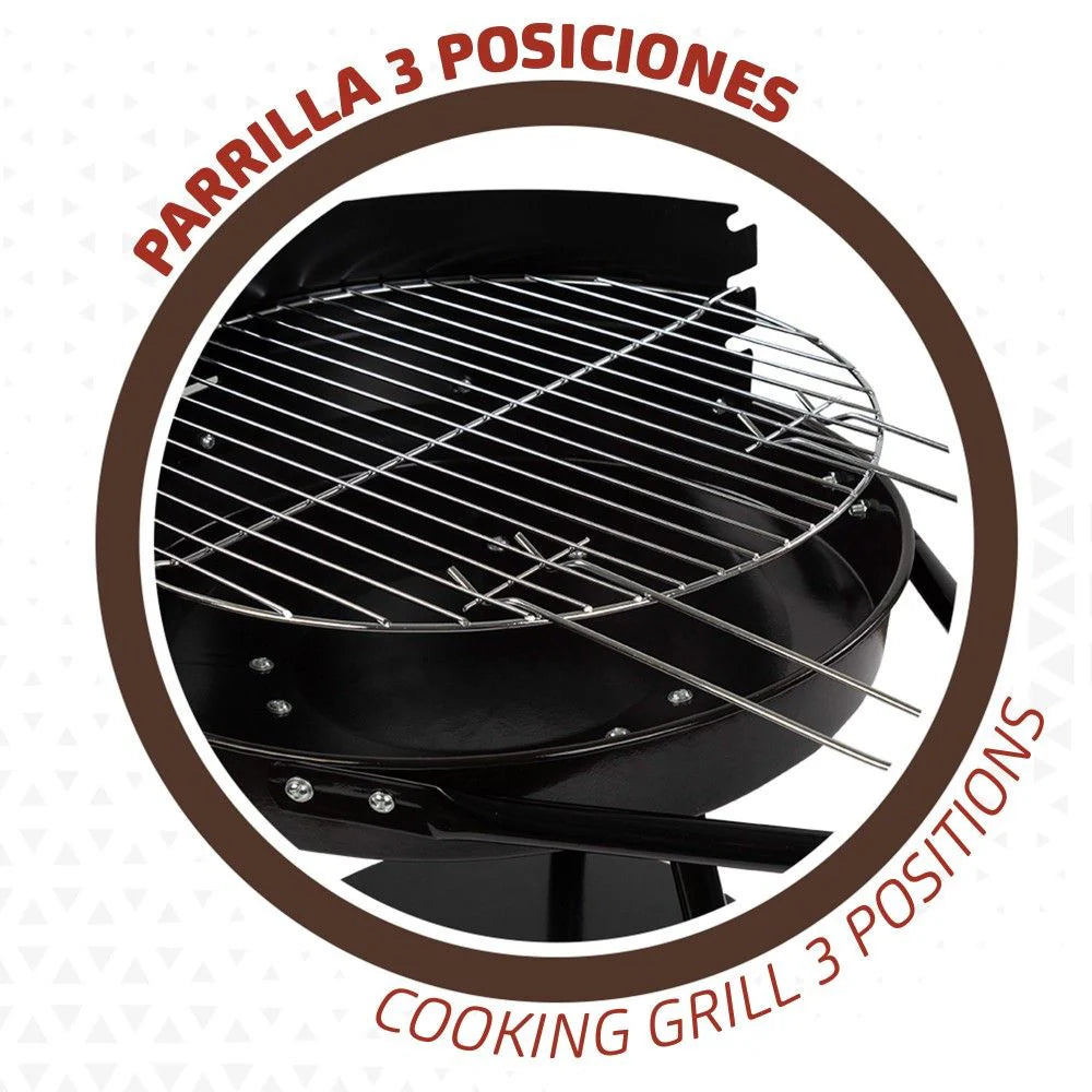 Barbacoa Carbón Portátil Aktive