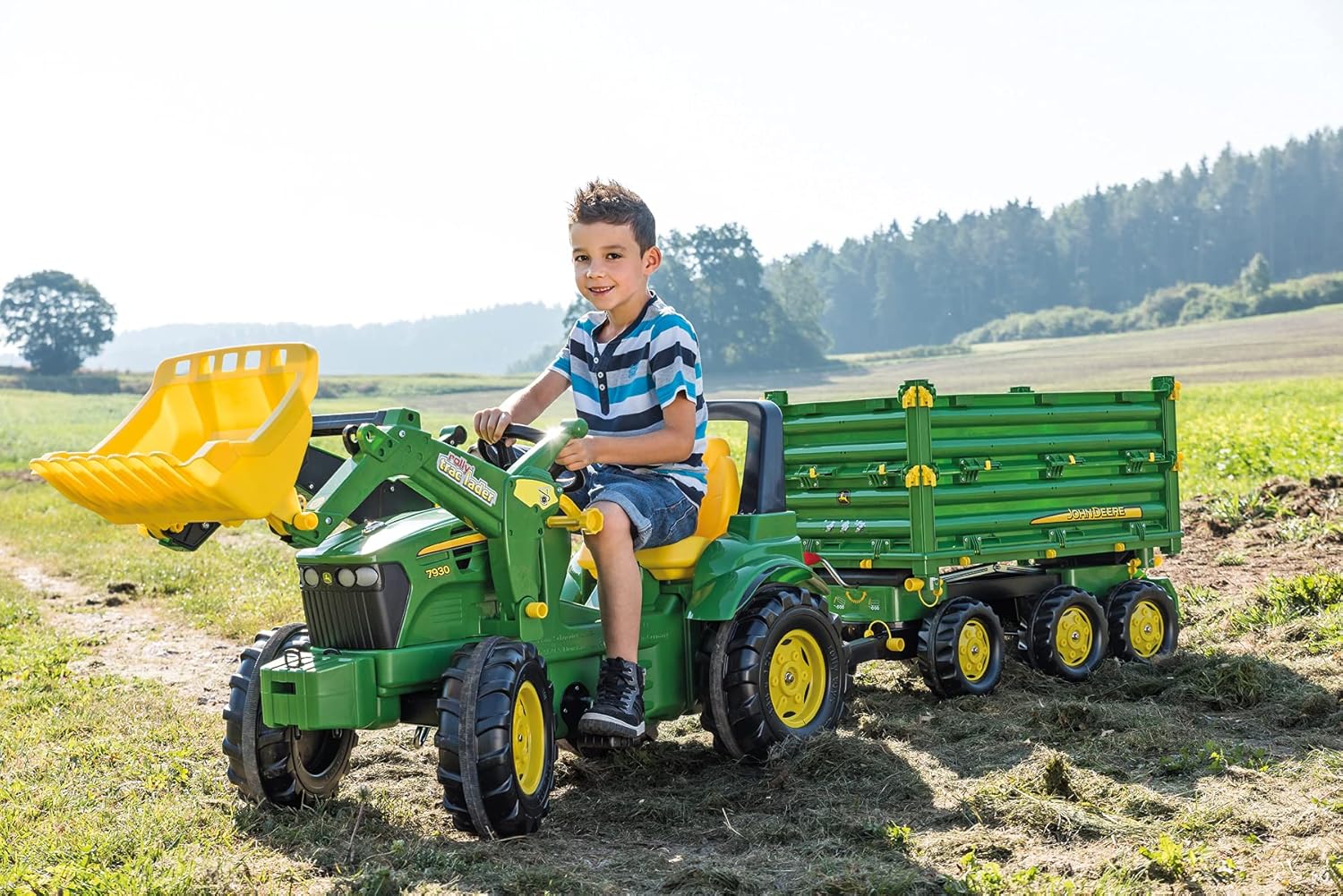 Rolly Toys rollyFarmtrac John Deere 7930 (vehículo a pedales para niños a partir de tres años, neumáticos silenciosos, asiento ajustable, tractor) S2671002 710027