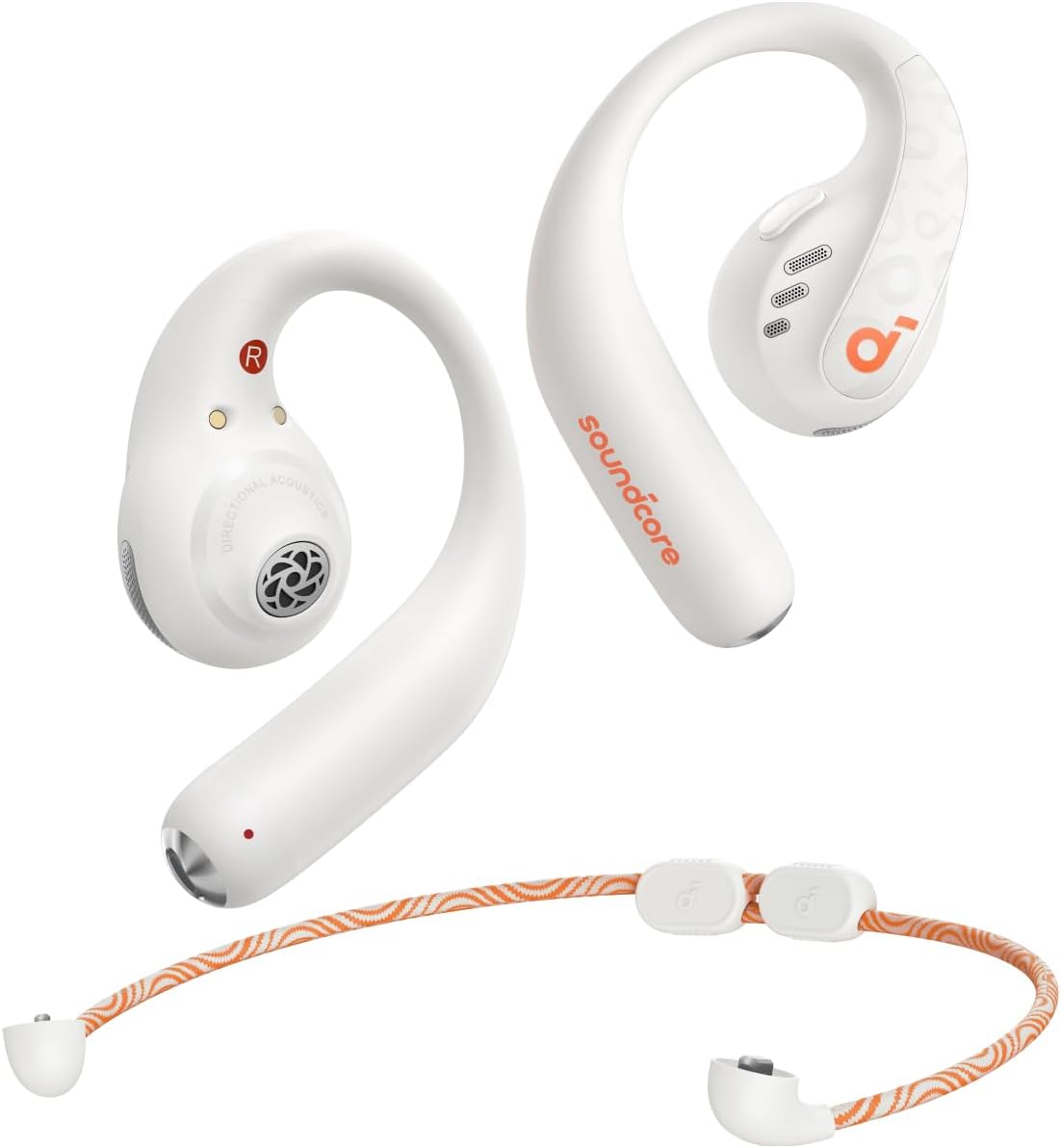 Słuchawki Soundcore by Anker AeroFit Pro o otwartej konstrukcji, ultrakomfortowe, bezpieczna i ergonomiczna konstrukacja, szczegółowy