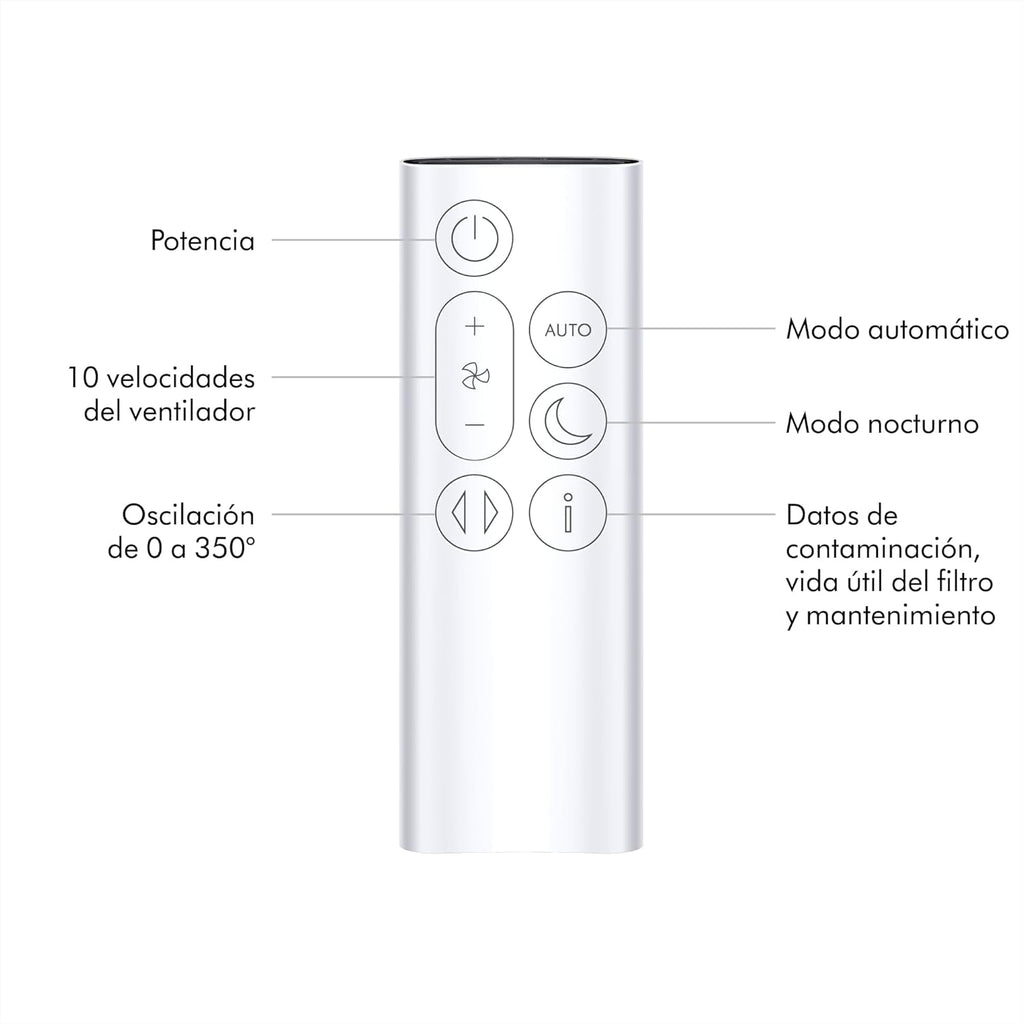 Purifier Cool Gen1 TP10 purificador de aire y ventilador – purificación potente, flujo de aire refrescante (Blanco)