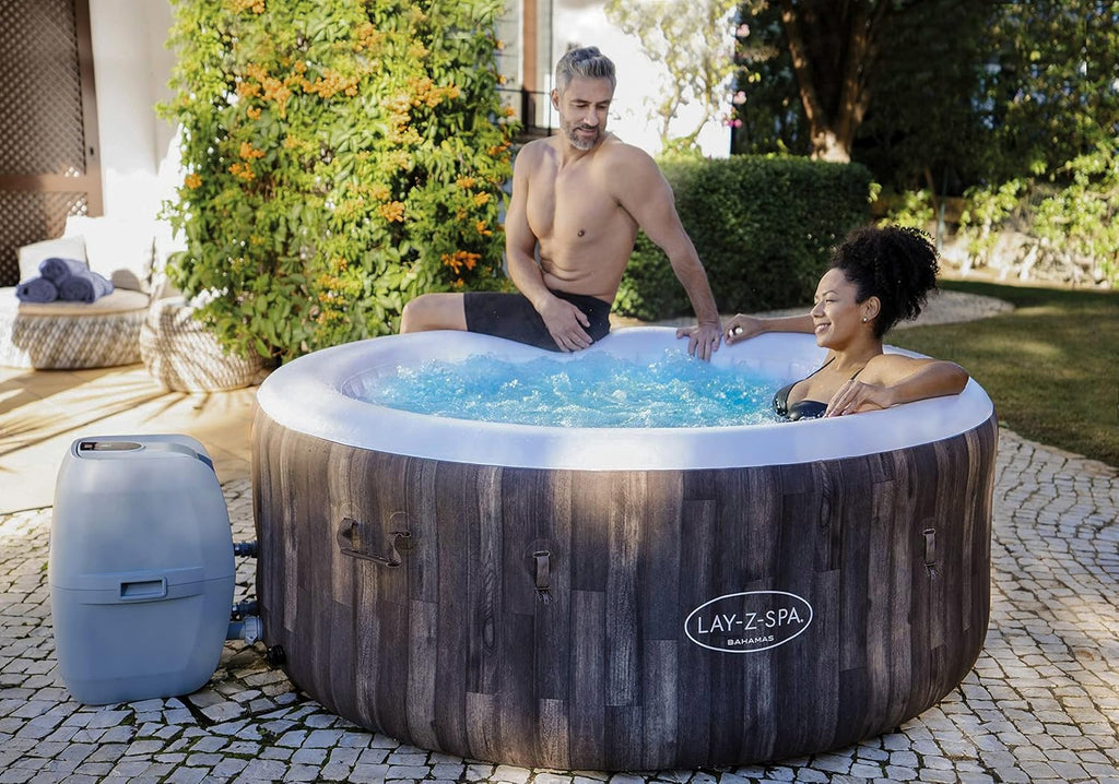 Bestway - SPA Hinchable Lay-Z-SPA Bahamas para 2-4 Personas Redondo 180 x 66 cm