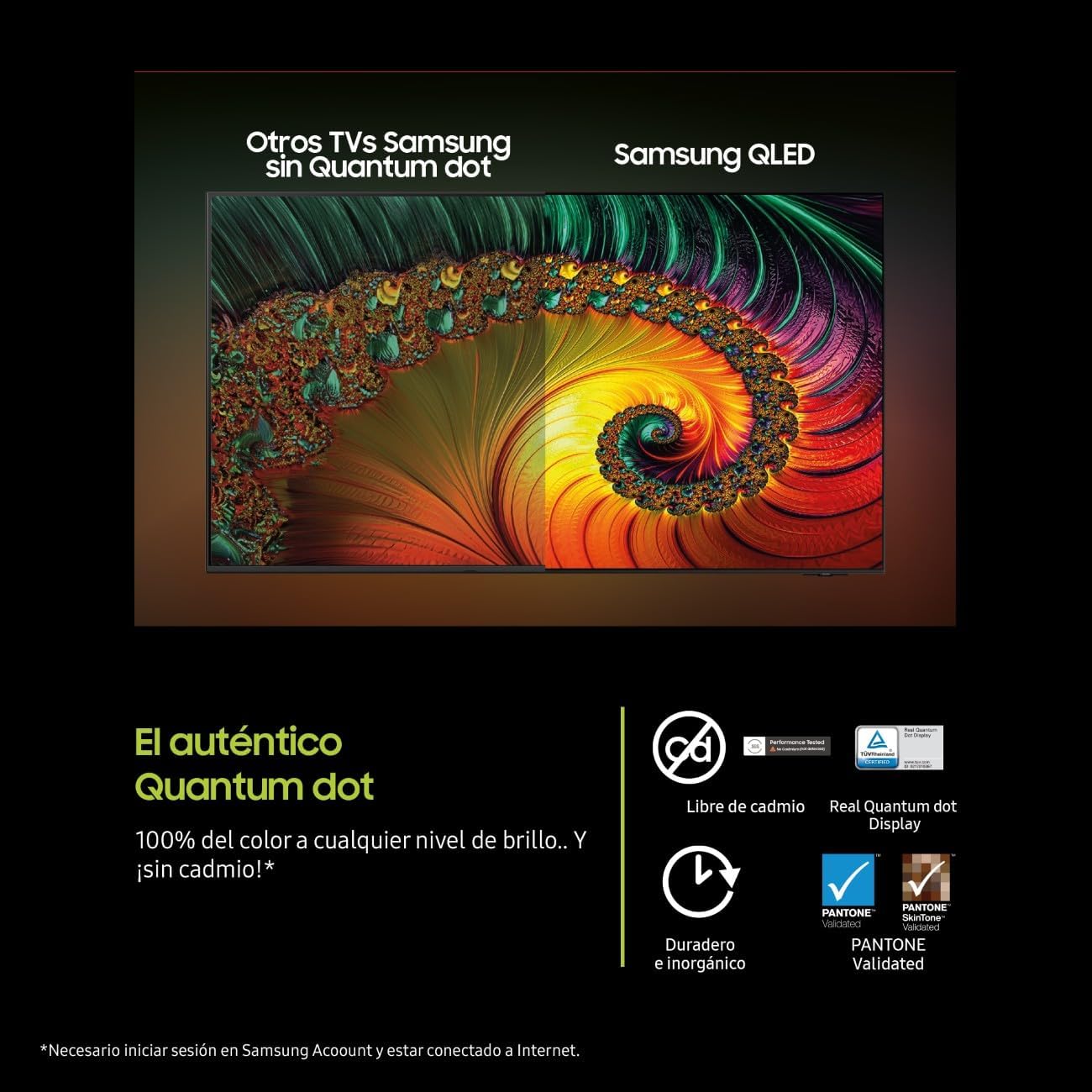 TV 43 Pulgadas QLED Q8F 4K Smart TV con Vision AI, 100% Volumen de Color con Quantum Dot, el auténtico Quantum Dot y Motion Xcelerator