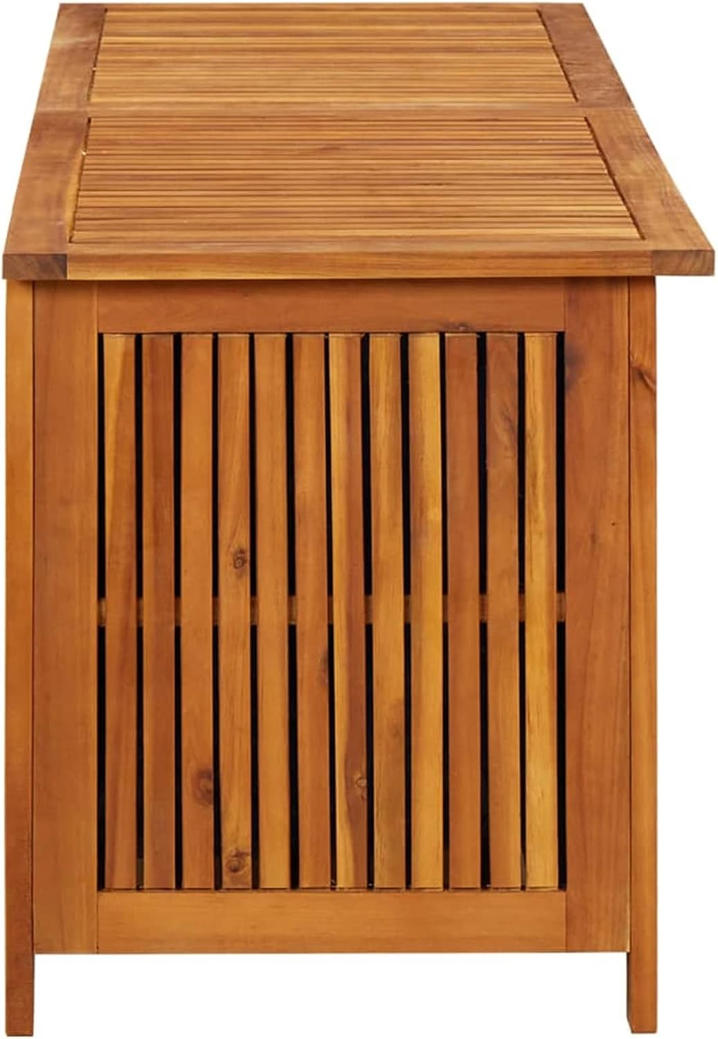 ARKEM Caja de almacenaje de jardín Madera Maciza Acacia 150x50x58 cm Mueble Exterior almacenaje Armario Jardin Exterior Banco arcon Jardin Exterior