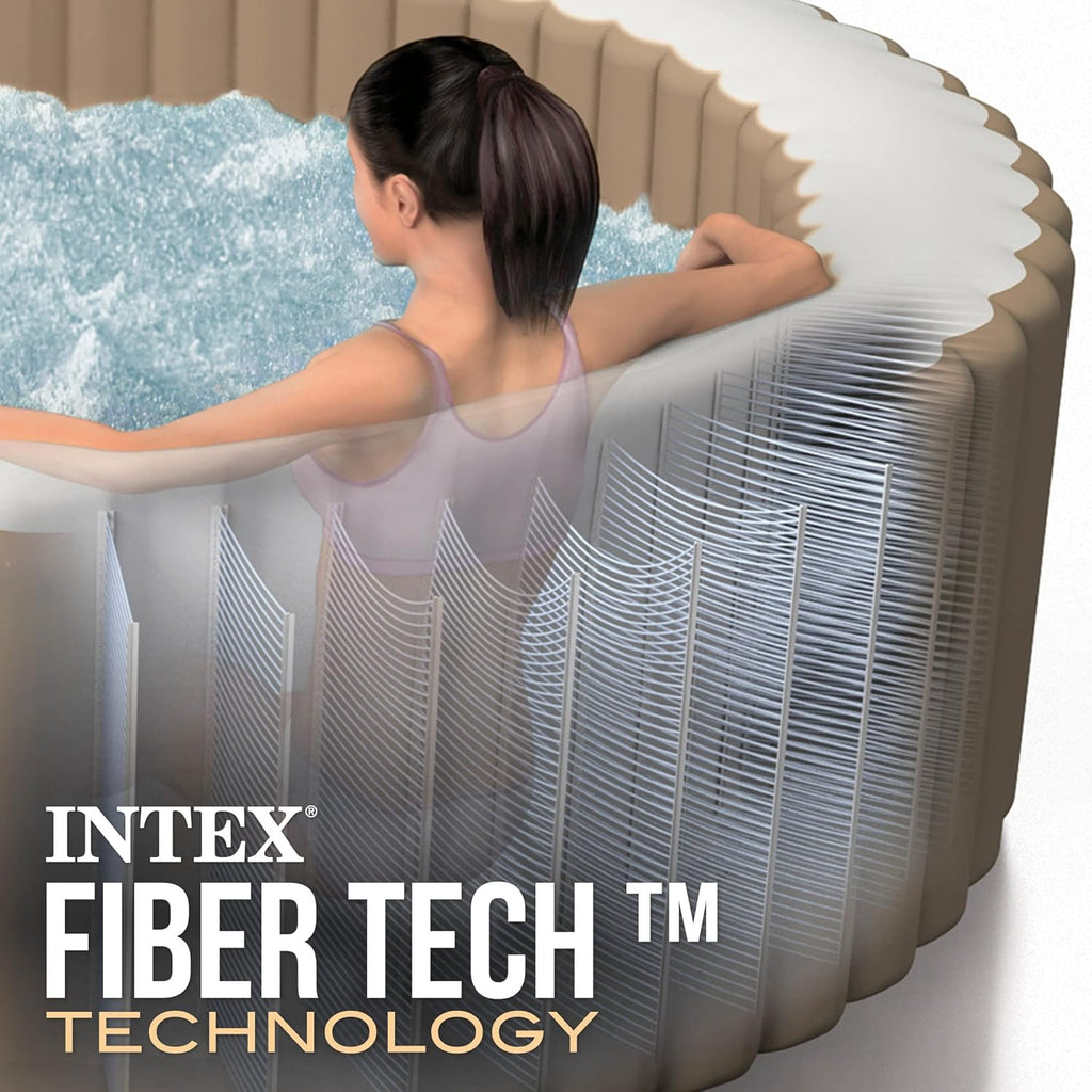Intex 28426EX SPA Hinchable, Beige, 4 Personas
