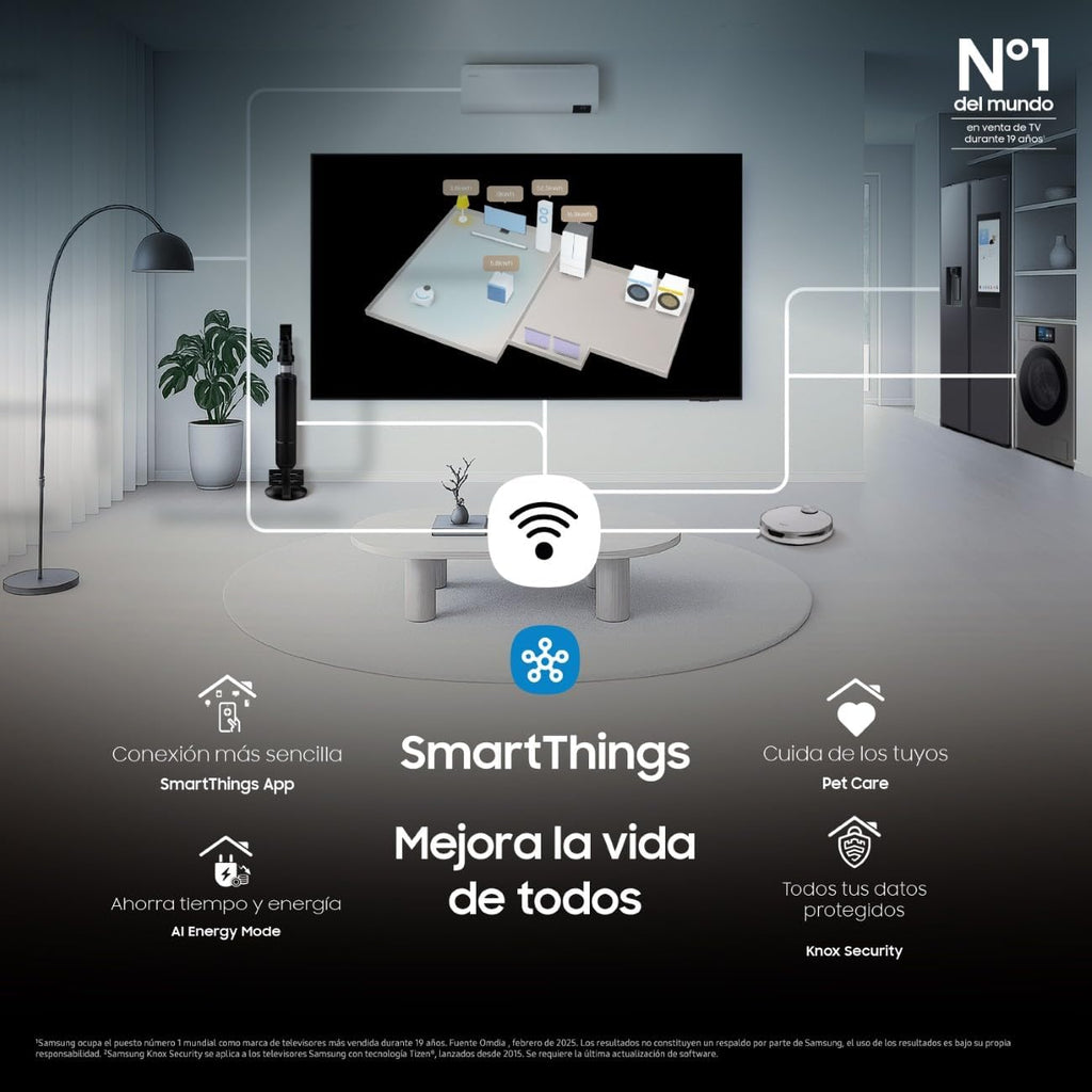 TV 65 Pulgadas Neo QLED QN900F 8K Mini LED Smart TV con Vision AI, Pantalla sin Reflejos con Glare Free y Motion Xcelerator 165Hz