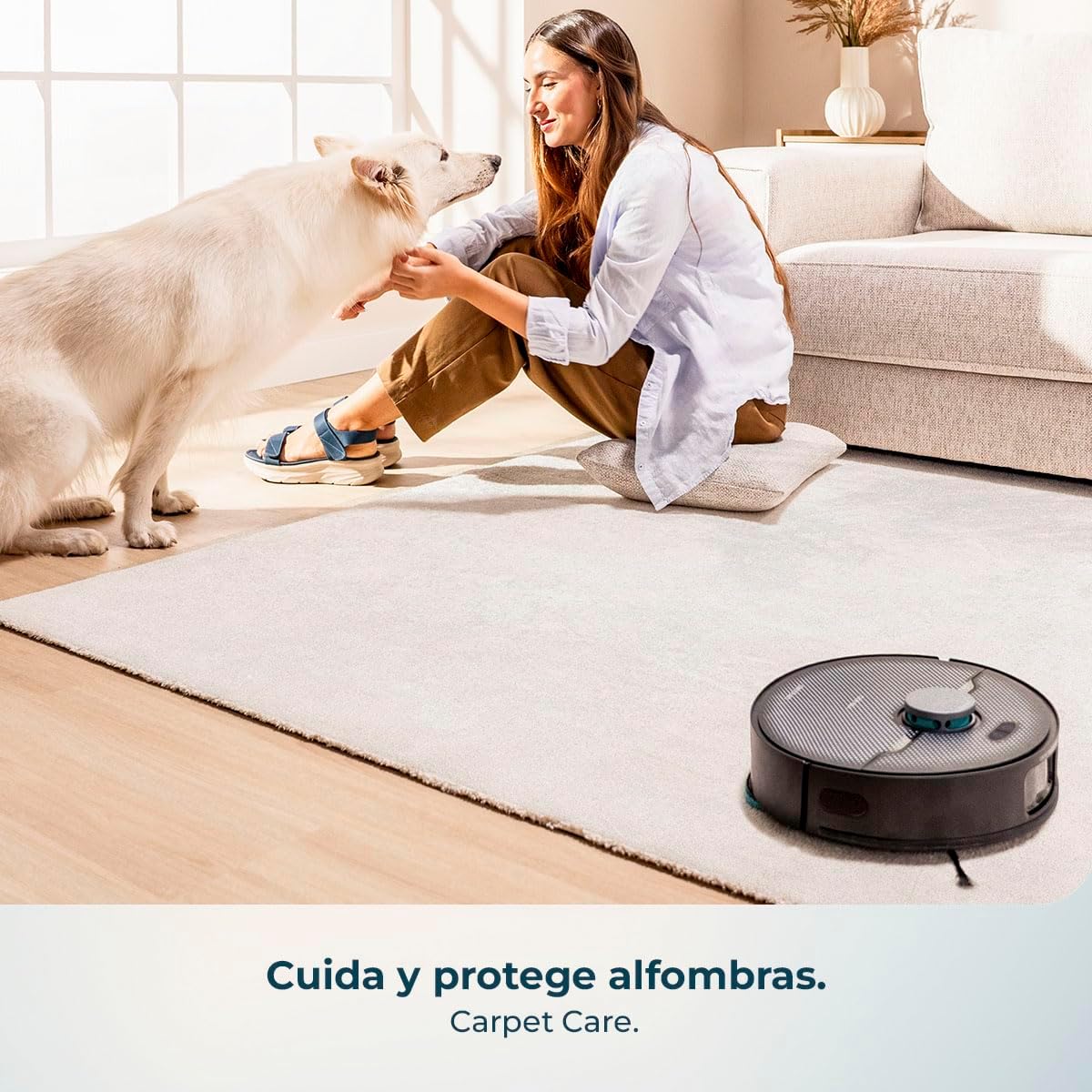 Cecotec Robot Aspirador y Friegasuelos con IA y Base Autovaciado Conga X70. Motor de Succión 15000Pa, Base 4 en 1, Tecnología Láser, Mopas Giratorias, Cepillo Lateral, App y Bluetooth