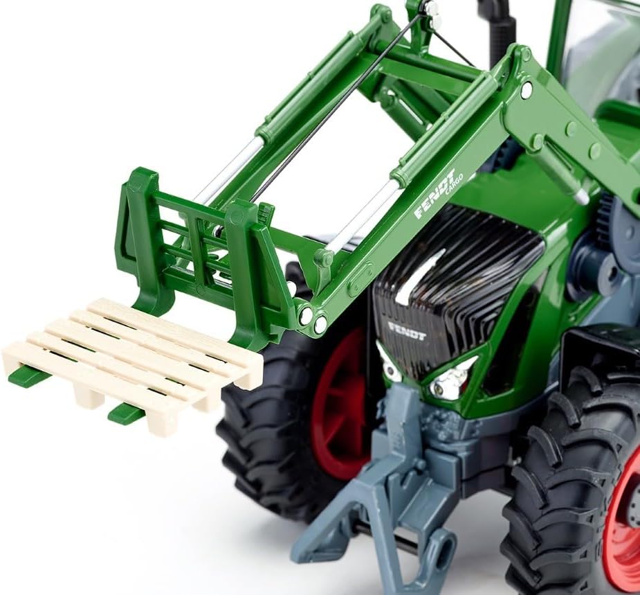 siku 6796, Tractor Fendt 933 Vario con cargador frontal, Verde, Metal/Plástico, 1:32, Teledirigido, Incl. mando a distancia bluetooth y accesorios, Control posible mediante app móvil