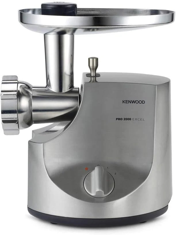 Kenwood Pro Food Mincer Electric Meat Mincer, 3 Discs Stainless Steel, 2 Speed, MG700, Power 2000W, Silver